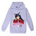 Miniatyrbild 2 av 3: Ny Pojkar Flickor Casual Långärmad Hoodie Aphmau Barn Huvtröja Tröjor Toppar Present-Xin Grey 6-7Years