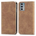 Miniatyrbillede 2 af 4: Kompatibel med Motorola Edge 20 Retro Skin Feel Business Magnetisk Horisontal Flip Læder Etui med Holder & Kort Slots & Wallet-xindaren Brown