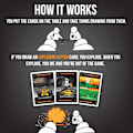 Pikkukuva 2 / 5: Exploding Kittens NSFW - Aikuisten venäläinen ruletti -korttipeli, aikuisten juomapeli - Aikuisten ja teinien korttipeli - 2-5 pelaajaa-Xin