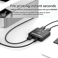 Miniatyrbilde 3 av 5: USB 3.0 Printerdelingsbryter 2 inn 1 ut 2 Datamaskiner Deler 1 Skriver Udisk Mus Tastatur Harddisk-xindaren