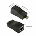 Miniatyrbild 3 av 4: HDMI-förlängare HDMI till Rj45 över Cat 5e/6 nätverks-LAN-Ethernet-adapter 4k 1080p-Xin