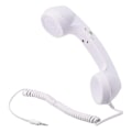 Pikkukuva 2 / 5: 3,5 mm Universaali Retro Puhelinluuri Mikrofonilla Mobiililaitteille - Xin White
