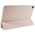Miniatyrbilde 3 av 5: For Lenovo Tab M10 Plus (3. generasjon) Tri-fold Stativ PU Lær + Silikon Beskyttelsesdeksel Nettbrett Anti-fall Støtsikkert Skall-Xin Pink