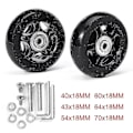 Pikkukuva 2 / 4: Hiljainen matkalaukku, universaali pyörä, kumirenkaat, matkalaukun laakerin korjaussarja - 45mm * 18mm - Xin 68mm*24mm