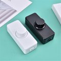 Miniatyrbillede 4 af 5: 1 STK Justerbar LED Lysdæmper 220V Lyskontakt Lysknap Lysdæmper Controller Sort-xindaren