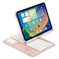 Miniatyrbilde 4 av 5: for iPad 10.9 (2022) Tastatur med bakgrunnsbelysning og styreflate, med nettbrettdeksel - Xin Rose Gold