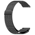 Miniatyrbillede 1 af 2: Til Garmin Vivoactive HR Magnetisk Rem Rustfrit Stål Milanese Armbånd, Sort - Xin