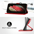 Miniatyrbilde 4 av 5: Etui Kompatibelt med iPhone 8 Plus / iPhone 7 Plus Deksel Magnetisk Flip Lommebok Lær Kompatibelt med iPhone 8 Plus / iPhone 7 Plus Deksel-xindaren Red