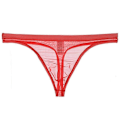 Pikkukuva 1 / 3: Miesten stringit, verkkokangas, mukavat, hikeä imevät, ohuet alusvaatteet, seksikäs T-paita-xindaren Red XXXL