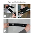 Miniatyrbild 4 av 5: Öppen/Stängd Skylt för Butiksentré Robust Lättläst Anslagstavla för Butik Hållbar Dubbelsidig Tydlig Synlighet Väderbeständig-Xin White