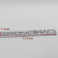 Pikkukuva 2 / 5: 1kpl 3D metallinen Crosstrek Awd Brz yhteensopiva Wrx auton kirjain lokasuoja tunnus sivu takaluukku merkki tarra auto tarvikkeet-xindaren black red AWD