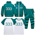 Miniatyrbillede 1 af 2: Squid Game 2-spiller Rollespil Kostume Sportswear Fuld Sæt - Xin No.333 170cm