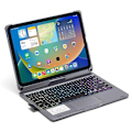 Miniatyrbilde 3 av 5: for iPad 10.9 (2022) Tastatur med bakgrunnsbelysning og styreflate, med nettbrettdeksel - Xin Grey