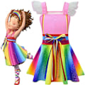Miniatyrbillede 2 af 6: Pige Smukke Nancy Regnbue Nederdel - Anime Karakter Cosplay-Xin 9-10 Years
