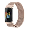 Pikkukuva 1 / 5: Milanese Loop -ranneke Fitbit Charge 6:lle, samppanjakulta
