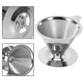Miniatyrbilde 2 av 4: Kaffefilter - Rustfritt stål - Dobbelt lag - Miljøvennlig - Holdbart - Finmasket