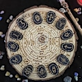 Miniatyrbild 5 av 5: Häxa Häxkonst Trä Runor Set Häxor Set Brädspel Bordsspel Spådomsrunstenar Häxa Tillbehör Tarotkort