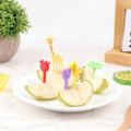 Miniatyrbild 5 av 5: 8/10 st/kartong Barn Tecknad fruktgaffel Djurfrukt tandpetare 2 en one size 2 en one size 2