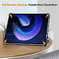 Pikkukuva 4 / 5: Maalattu nahkainen älytablettikotelo Xiaomi Pad 6 / 6 Pro -laitteelle (aprikoosinkukka)