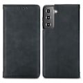 Miniatyrbillede 1 af 6: Samsung Galaxy S22 Plus Flip Cover Retro Læder Sort 45