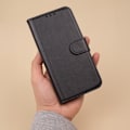 Pikkukuva 2 / 3: Yhteensopiva Samsung Galaxy A55 5G Kirjakotelon kanssa, lompakkokotelo, musta Black Svart