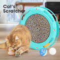 Miniatyrbild 5 av 5: Cat Scratching Toy Rund Cat Scratcher Board med boll Interaktiv leksak Träning Kattleksak för att flaxa, slå och jaga Gratis frakt