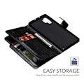 Miniatyrbillede 4 af 4: Kompatibel med Samsung Note 10 Plus Praktisk Wallet Case med 12-rums Array V4 Black Svart
