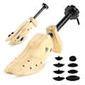 Miniatyrbilde 1 av 4: 1 par tresko-bårer 2-veis sko Tree Shaper Rack Støvler Sko Expander Tree Bårer