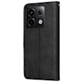 Miniatyrbillede 9 af 9: SKALO Xiaomi Redmi Note 13 Pro 5G PU Læder Wallet Case - Flere Farver Black Svart