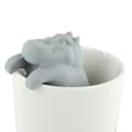 Miniatyrbilde 4 av 5: Flodhest Silikon Te Infuser Te Løsblad Te Sil Filter Diffuser Kjøkkenverktøy Gadgets Grå