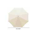 Miniatyrbillede 2 af 5: Erstatningsovertræk til parasol, 8 ribber, 3 m, vandtæt, UV-beskyttende, erstatningsdug, beige