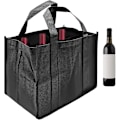 Miniatyrbillede 1 af 5: 20x30x18cm Flaske Taske 6 Rum Til 6 1.5l Flasker Rivfast Og Vandtæt Stof Perfekt Til Vand Vin Øl