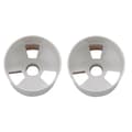 2 stk 2,7 cm blenderåpning Golf Treningsflaggstang Hullkopp, hvit plast White
