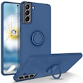 Pikkukuva 3 / 8: Samsung S21 - Valitse Väri Silikonikuori Magneettisella Sormipidikkeellä Musta