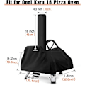 Pikkukuva 2 / 5: Ooni Karu 16 Pizzauunin Suojus, Vedenpitävä, Säänkestävä, Kantolaukku, Oxford-kangasta, Pizzauuni, Kantolaukku, Lisätarvikkeet