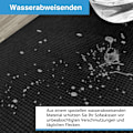 Miniatyrbild 4 av 5: Stretchigt sofföverdrag, vattentätt och reptåligt för 2-sits soffa, elegant mönster med halkfria skumstavar (2-sits soffa, svart) KLB
