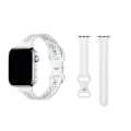 Miniatyrbild 1 av 2: Slim Apple Watch-kompatibelt armband SPETS VIT 38/40/41 mm Vit White one size
