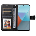 Miniatyrbillede 3 af 9: SKALO Xiaomi Redmi Note 13 Pro 5G PU Læder Wallet Case - Flere Farver Black Svart