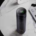 500 ml isolerad vattenflaska med temperaturdisplay - svart