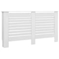Miniatyrbillede 1 af 7: vidaXL Elementbeskyttelse hvid 152x19x81,5 cm MDF White Vit