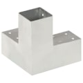 Pikkukuva 4 / 7: vidaXL Tolpan kiinnikkeet 4 kpl Y-muoto galvanoitu metalli 71x71 mm Silver Silver