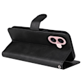 Miniatyrbillede 5 af 9: SKALO iPhone 16 PU Læder Wallet Case - Flere Farver Black Svart
