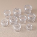 Miniatyrbilde 3 av 5: 5 oppbevaringsglass 10 ml gjennomsiktig