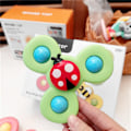 Miniatyrbillede 5 af 5: 3-pak sugekop-spindende legetøj Fidget Spinner badelegetøj flerfarvet