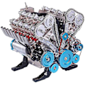 Miniatyrbild 1 av 3: Vuxen hartsprydnad Mini Inline åttacylindrig motormodellsats Leksak B