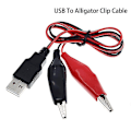 Pikkukuva 1 / 5: USB alligaattoriliittimeen Mobile Power Akkuliitin USB uros johdotukseen
