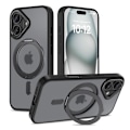 Miniatyrbillede 1 af 6: Tech-Protect iPhone 16 Cover MagSafe MagRing Mat Sort 60