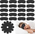 40-pack Sovmask för män, kvinnor, barn, individuellt förpackade sovbindlar ögonbindel svart