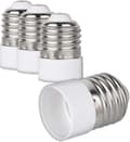 4x Lamphållaradapter - E27 till E14 Sockelkonverterare - E14 Bas Lamphållaradapter för Halogen LED-lampa