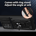 Pikkukuva 5 / 6: Kotelo kamerasuojalla ja piilotetulla korttipaikalla, yhteensopiva Samsung Galaxy A53 5G:n kanssa